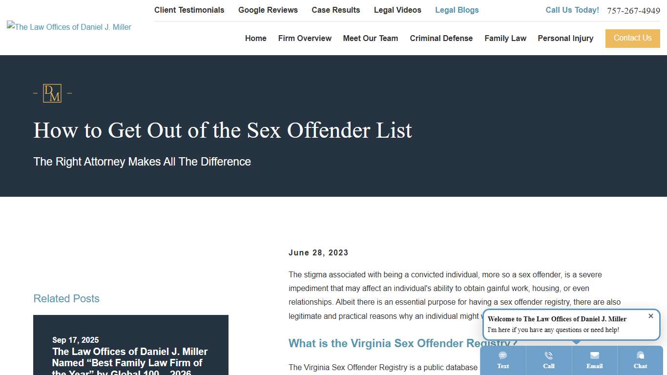 How to Get Out of the Sex Offender List